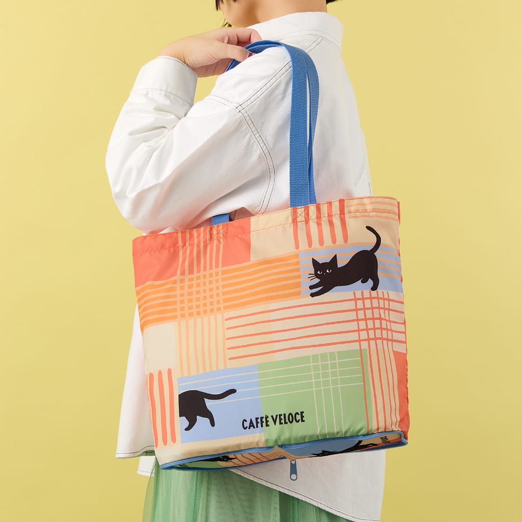 カフェ・ベローチェ 黒ねこエコバッグ2026