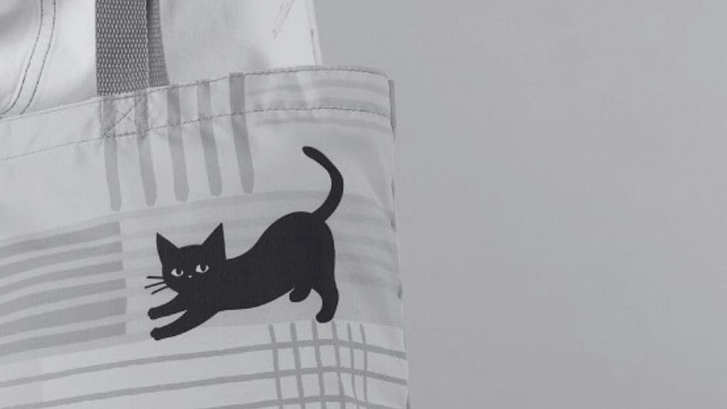 カフェ・ベローチェ 黒ねこエコバッグ2026