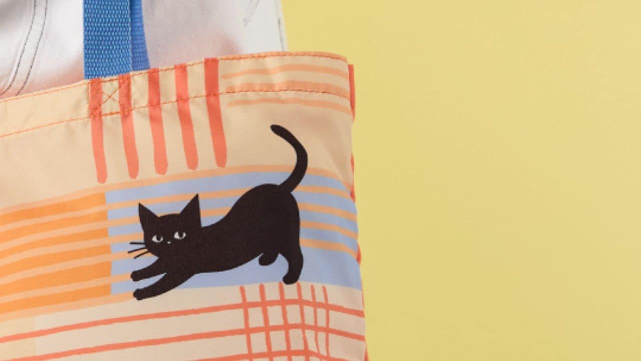 カフェ・ベローチェ 黒ねこエコバッグ2026